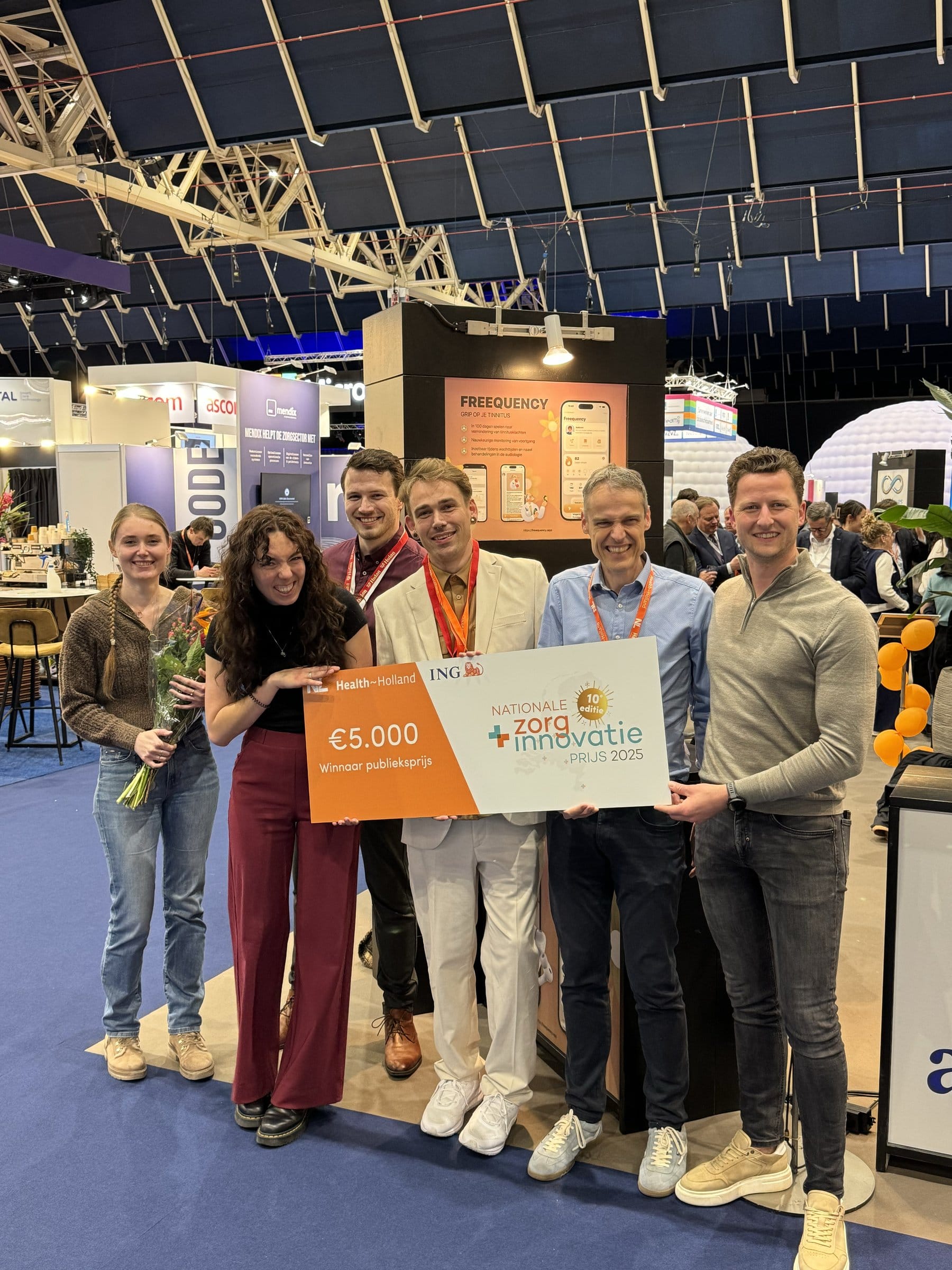 The team at the Dutch National Healthcare Innovation Prize